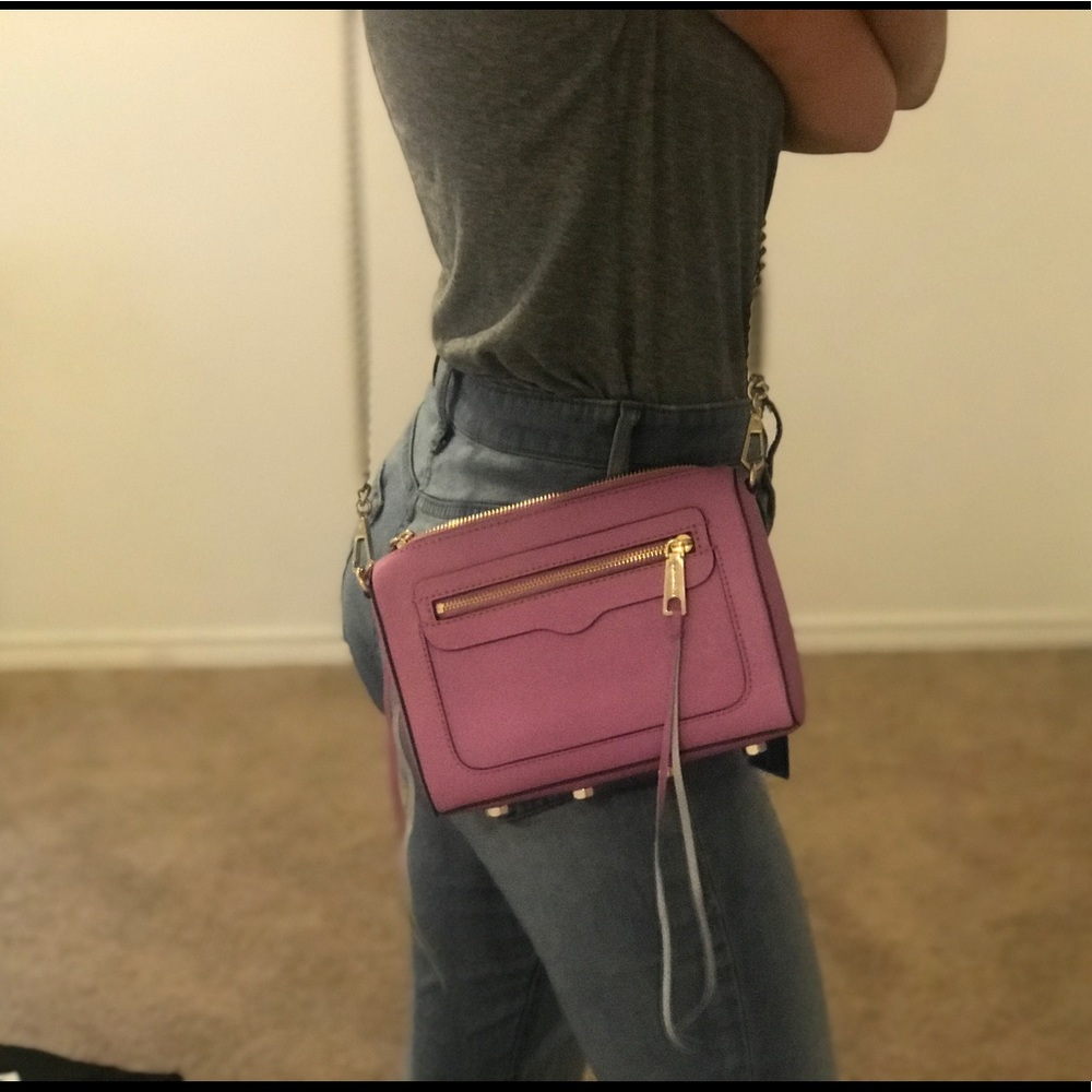 Rebecca Minkoff Purple and Gold Handbag